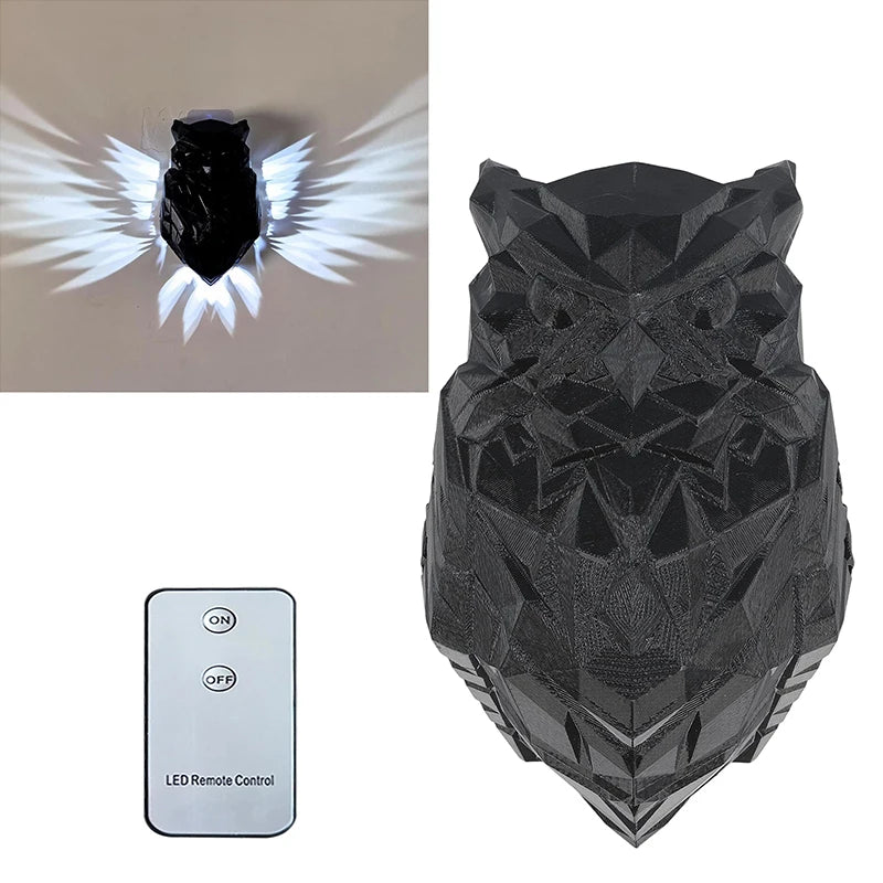 Wall Mount Eagle Night Light Three Dimensional Eagle Shape Decorative Wall Lamp For Bedroom And Living Room