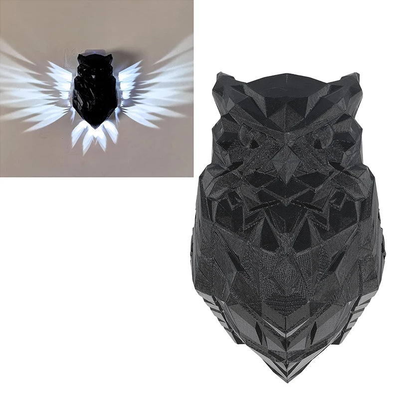 Wall Mount Eagle Night Light Three Dimensional Eagle Shape Decorative Wall Lamp For Bedroom And Living Room